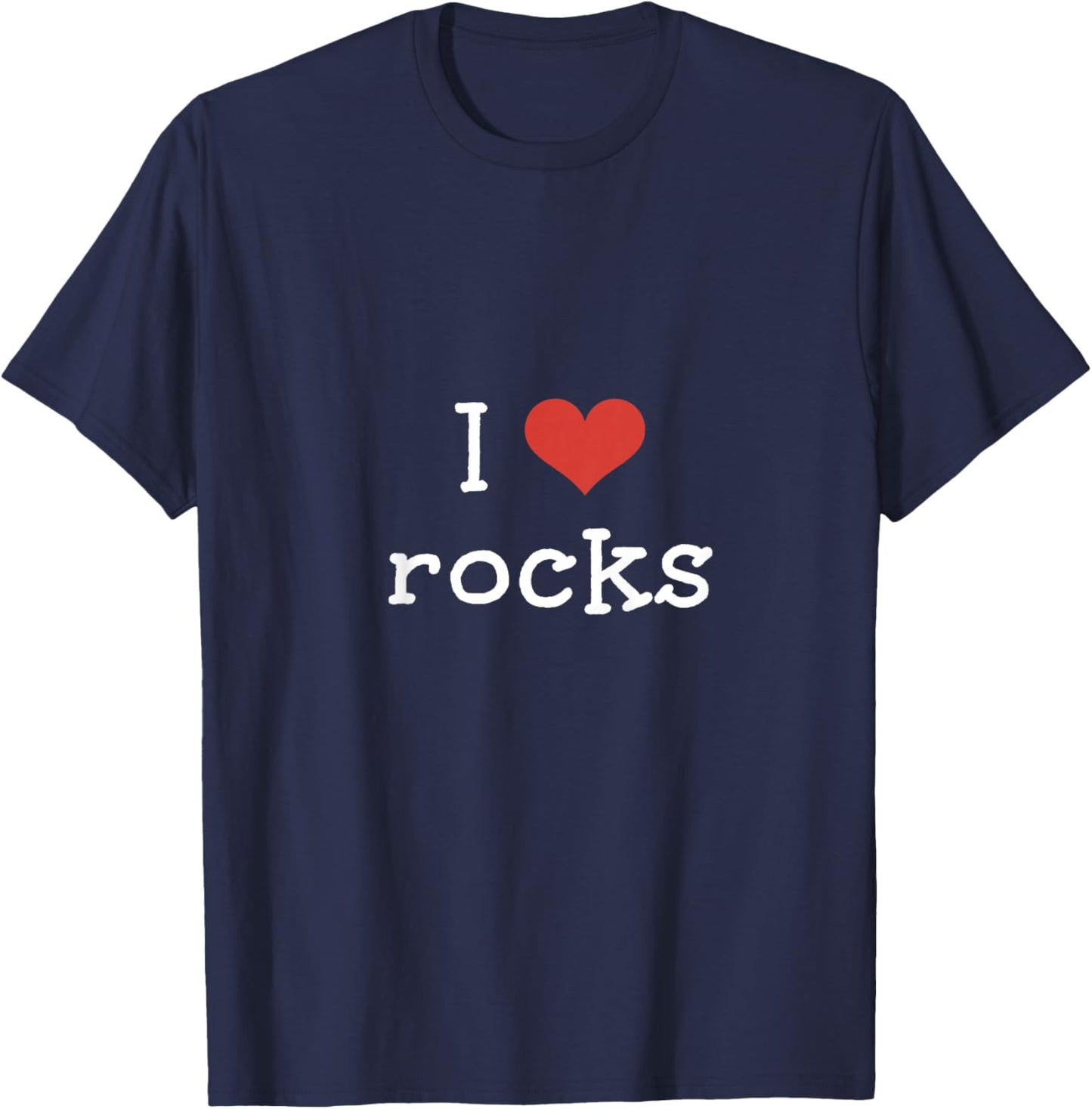 I Love Rocks Heart Stones Funny Toddler Kids Childs T-Shirt - T-Shirt | Navy