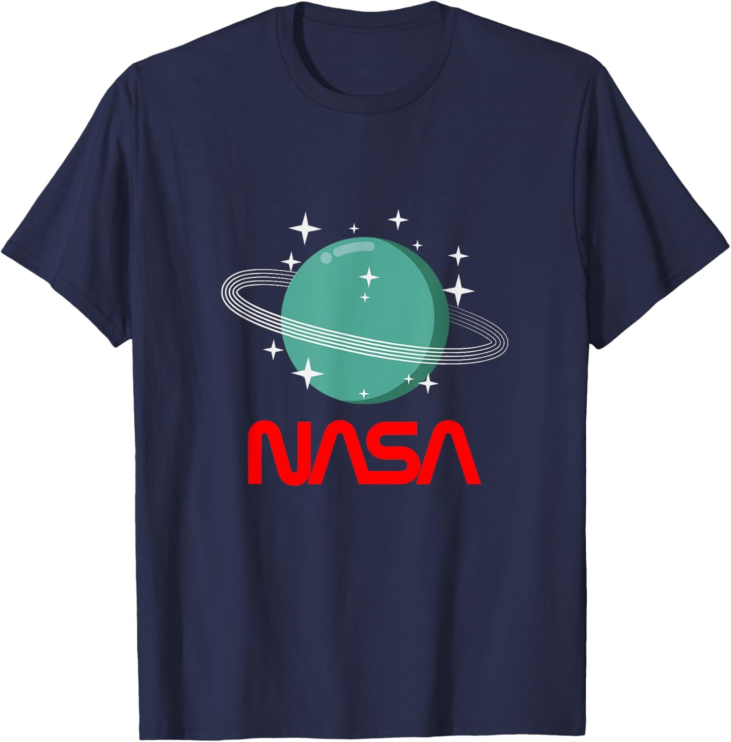 Nasa Shirt Vintage Space Astronomy Planets Galaxy Universe T-Shirt - T-Shirt | Navy