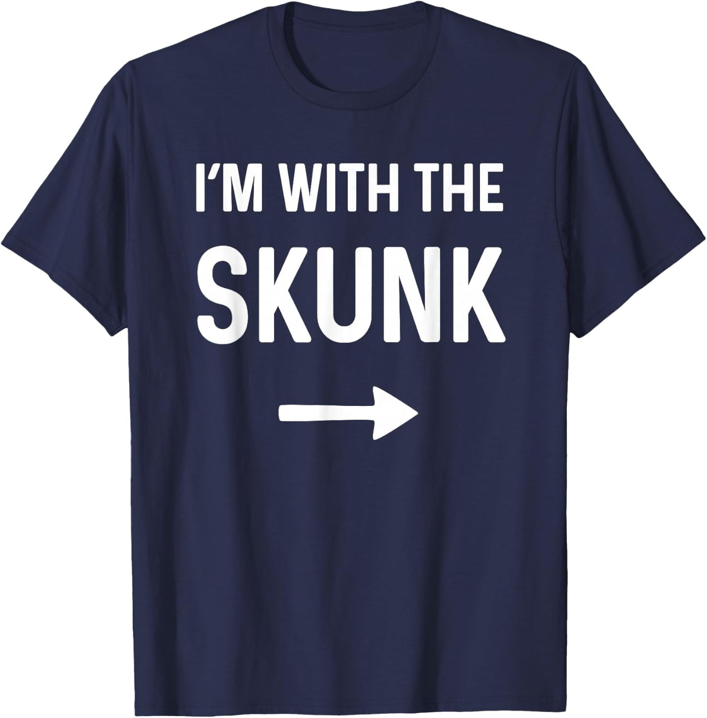 with The Skunk Funny Halloween Costume T-Shirt - T-Shirt | Navy