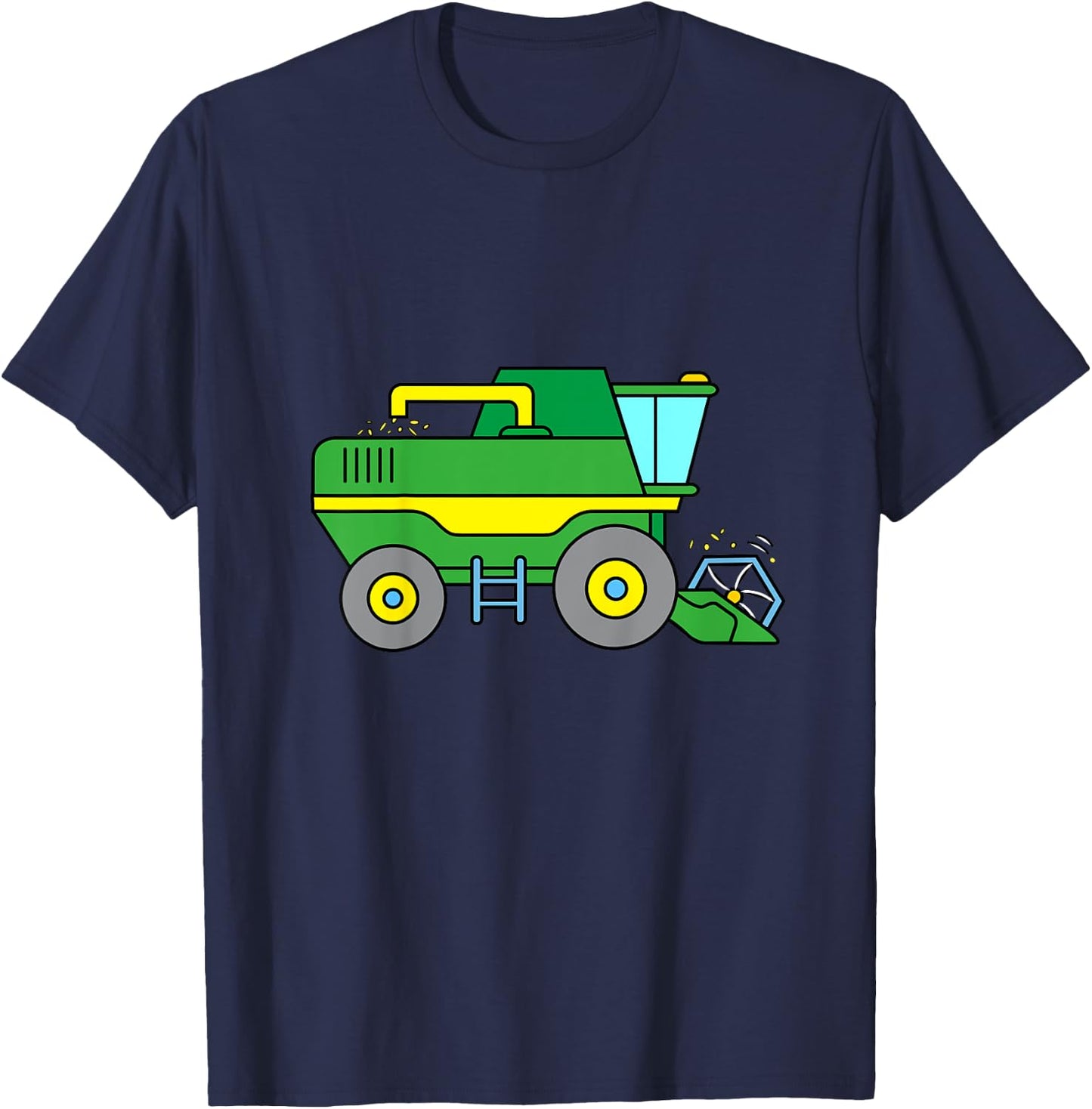 Tractor : Combine Harvester Shirt T-Shirt - T-Shirt | Navy