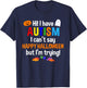 I Have Autism Halloween Shirt Boys Girls Autistic Children T-Shirt - T-Shirt | Navy