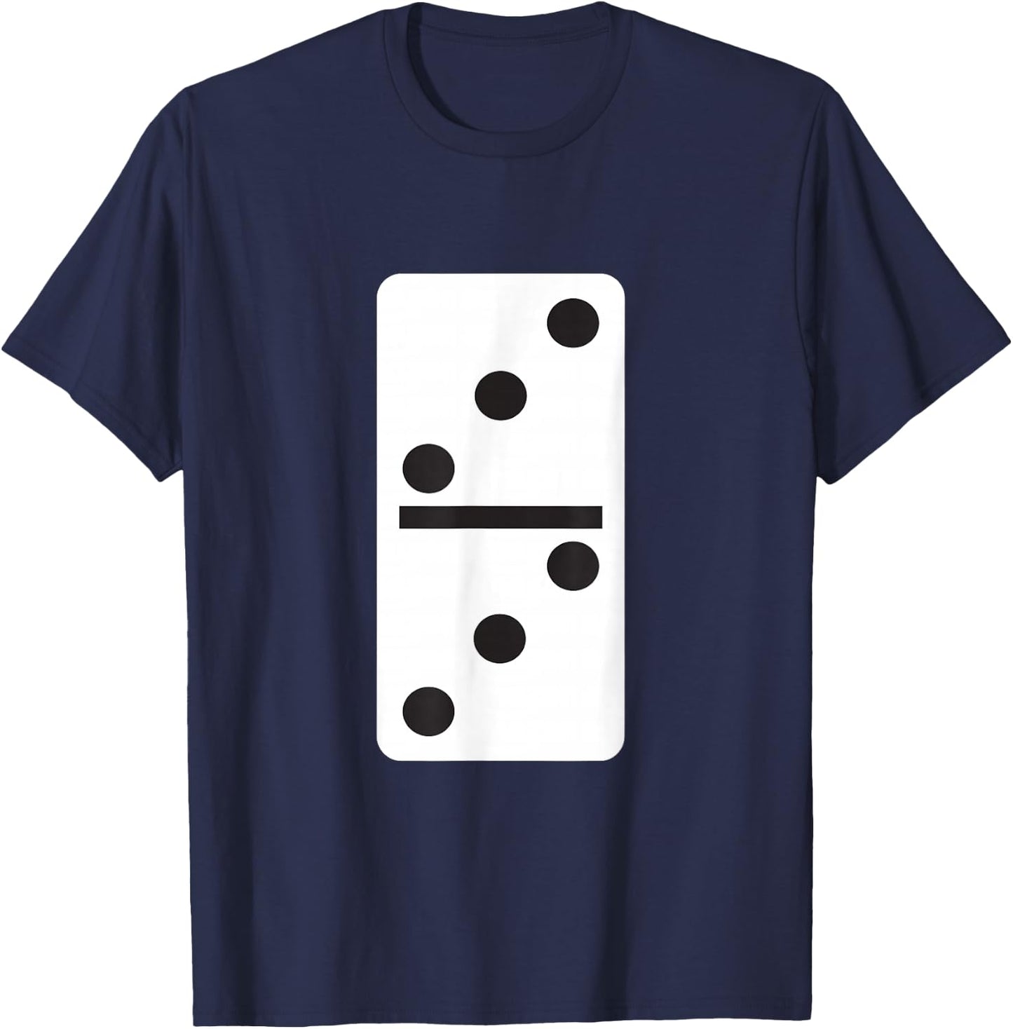 Double Three Dominoes Halloween Costume Domino Game T-Shirt - T-Shirt | Navy