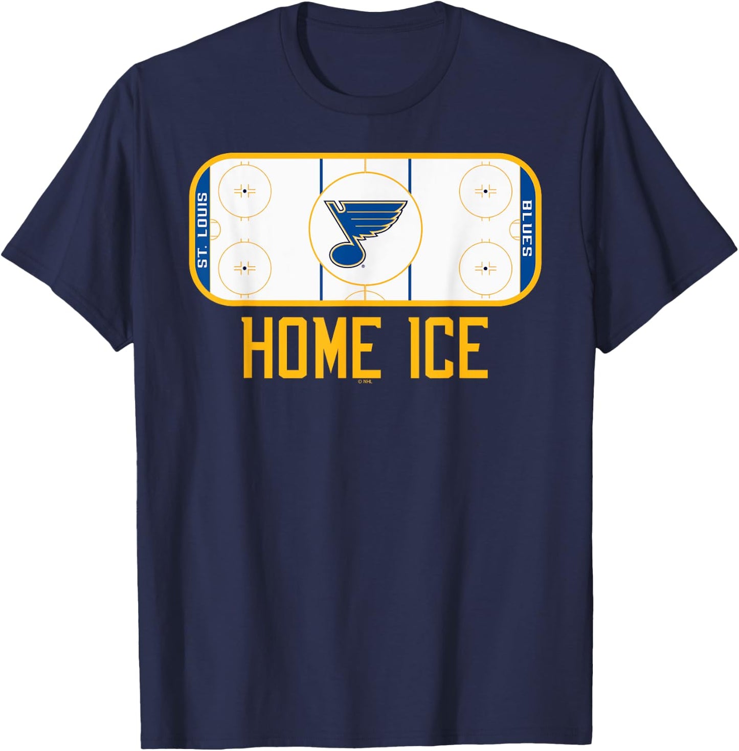St. Louis Blues Home Ice Officially Licensed T-Shirt - T-Shirt | Navy
