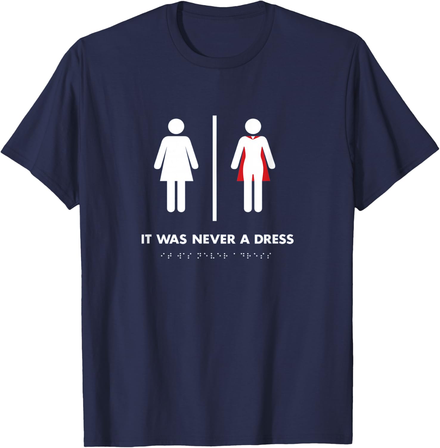 Girl Power!It Was Never a Dress Shirt T-Shirt - T-Shirt | Navy