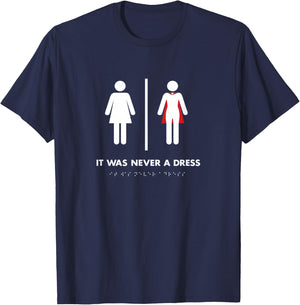 Girl Power!It Was Never a Dress Shirt T-Shirt - T-Shirt | Navy