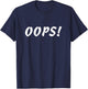 Oops T-Shirt - T-Shirt | Navy