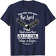 Wings Like Eagles Isaiah 40:31 Christian Message T-Shirt - T-Shirt | Navy
