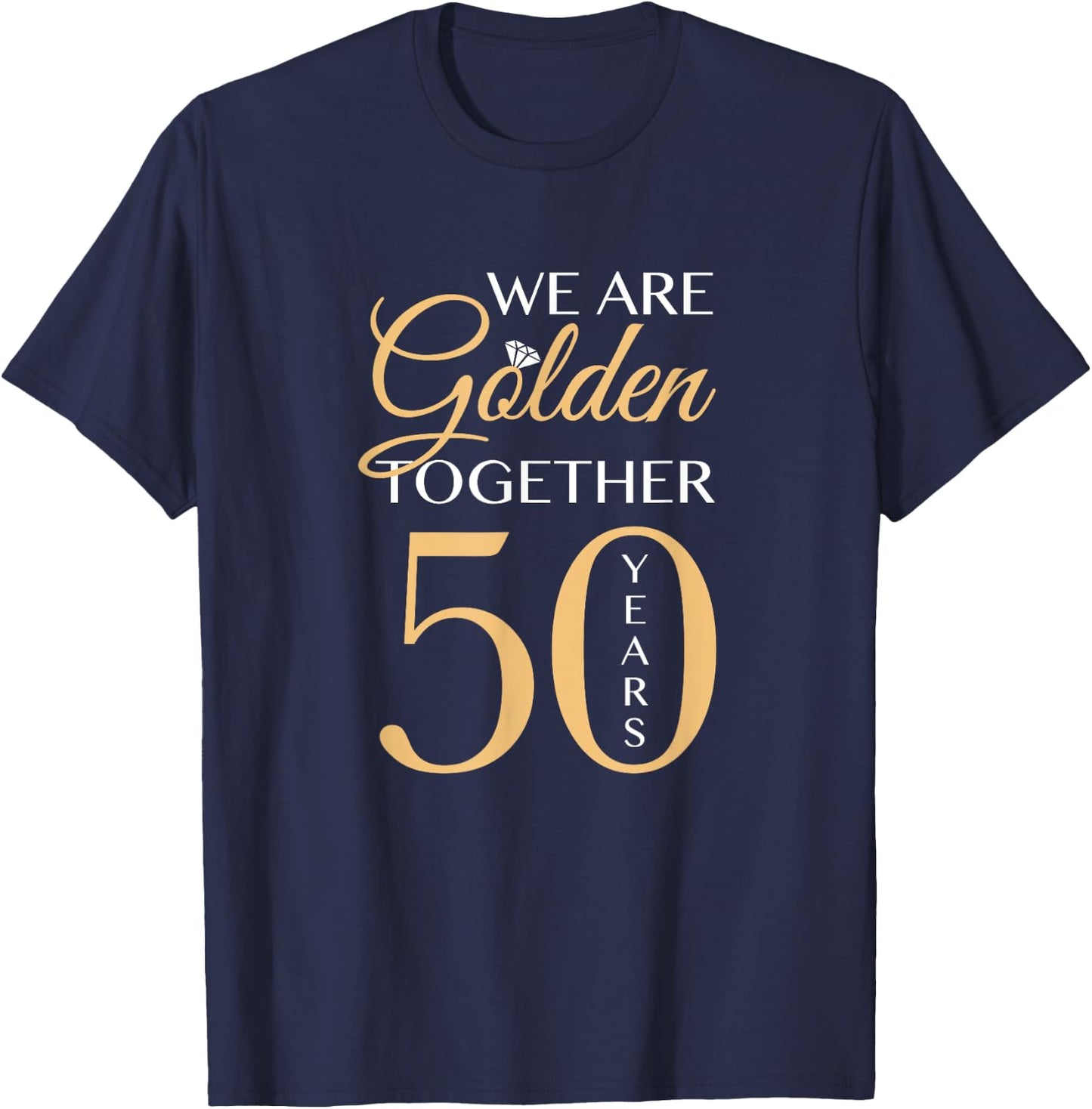 50th Wedding Anniversary T-Shirt - T-Shirt | Navy