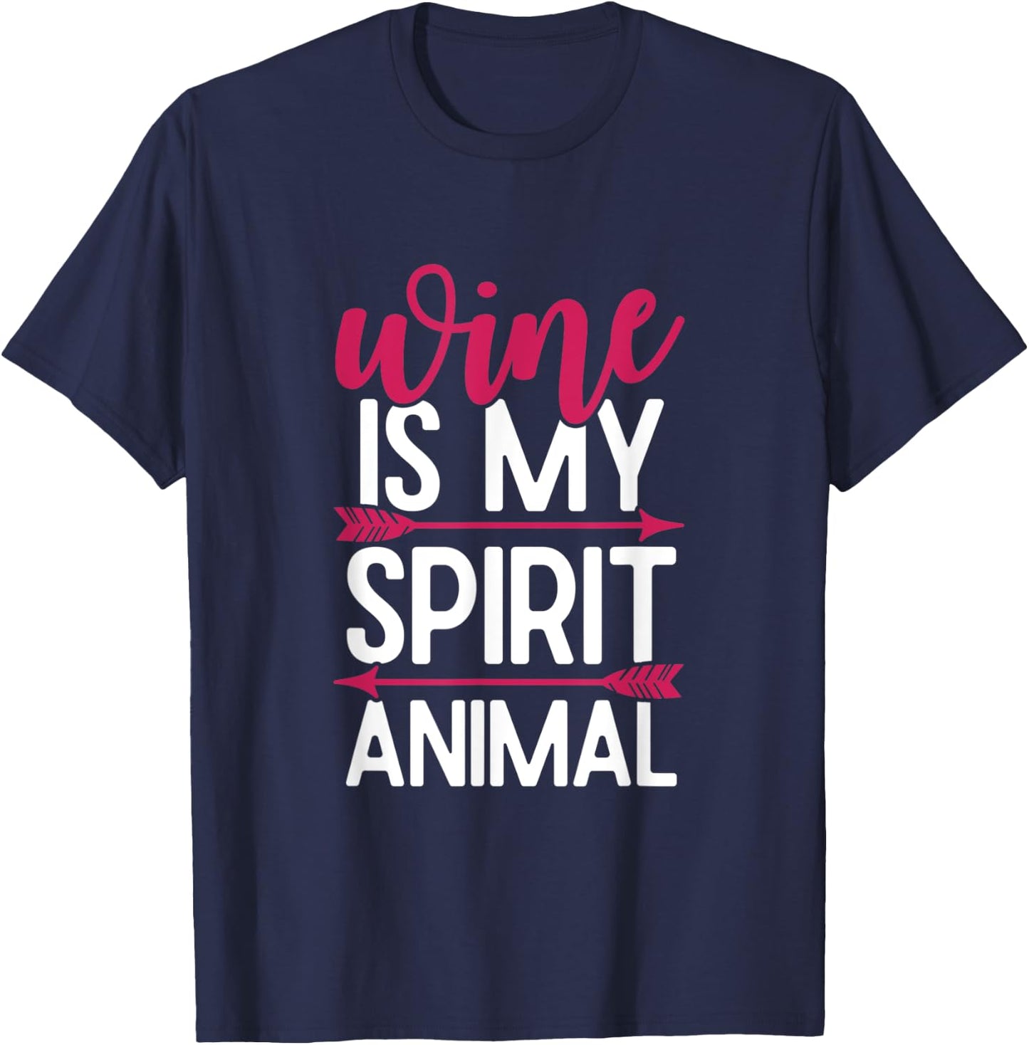Wine Is My Spirit Animal T-Shirt - T-Shirt | Navy