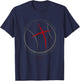 Christian Basketball Player Strength in God T-Shirt - T-Shirt | Navy