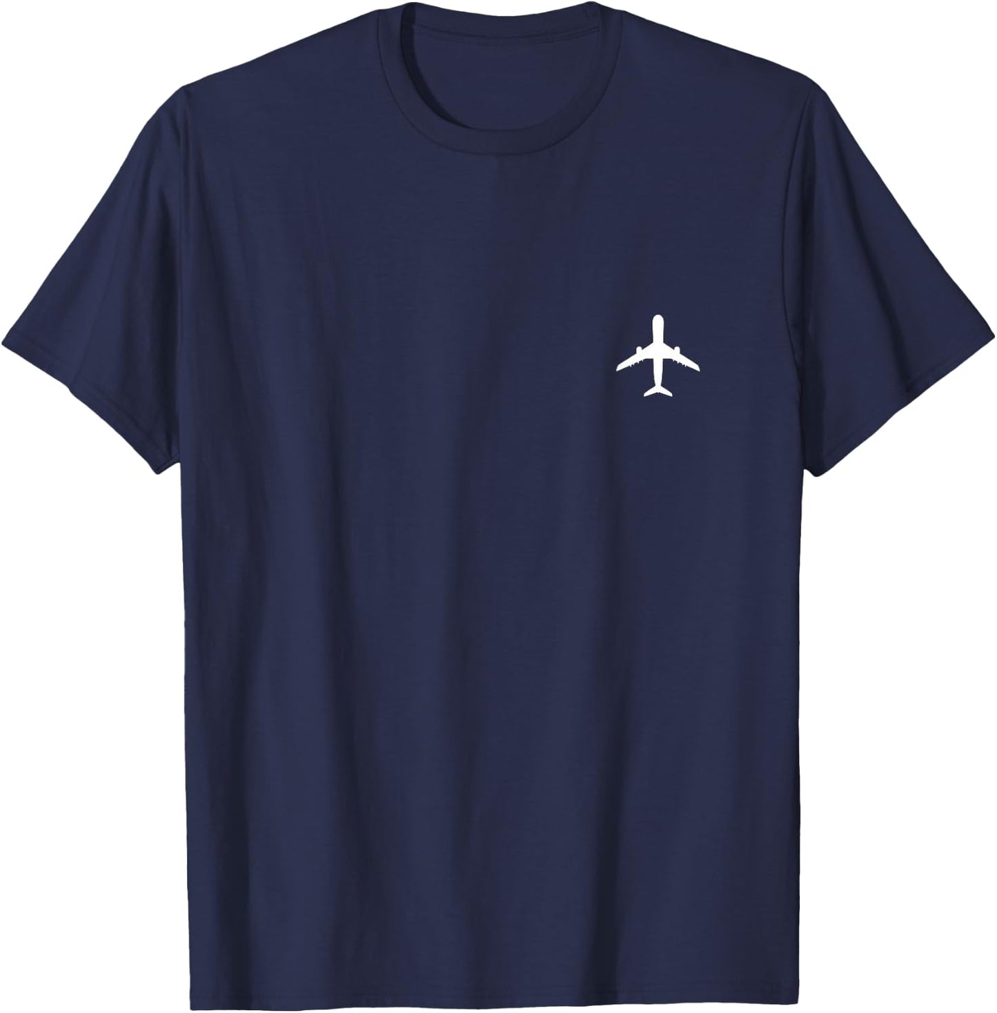 Aviation Geek Airplane Pilot Dad Husband | Father's Day Xmas T-Shirt - T-Shirt | Navy