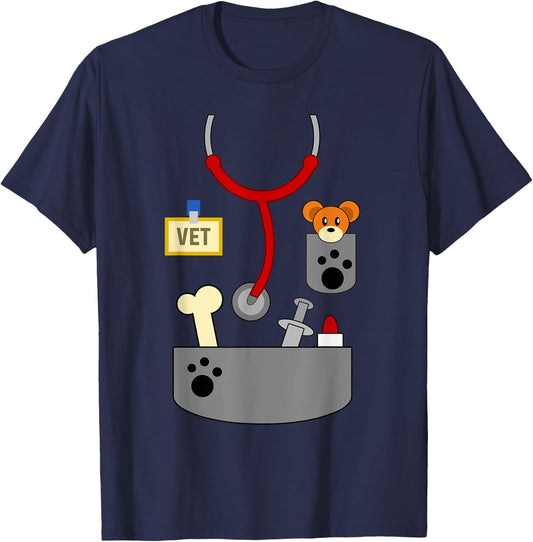 Halloween Veterinarian Costume Shirt | Veterinary Gift T-Shirt - T-Shirt | Navy