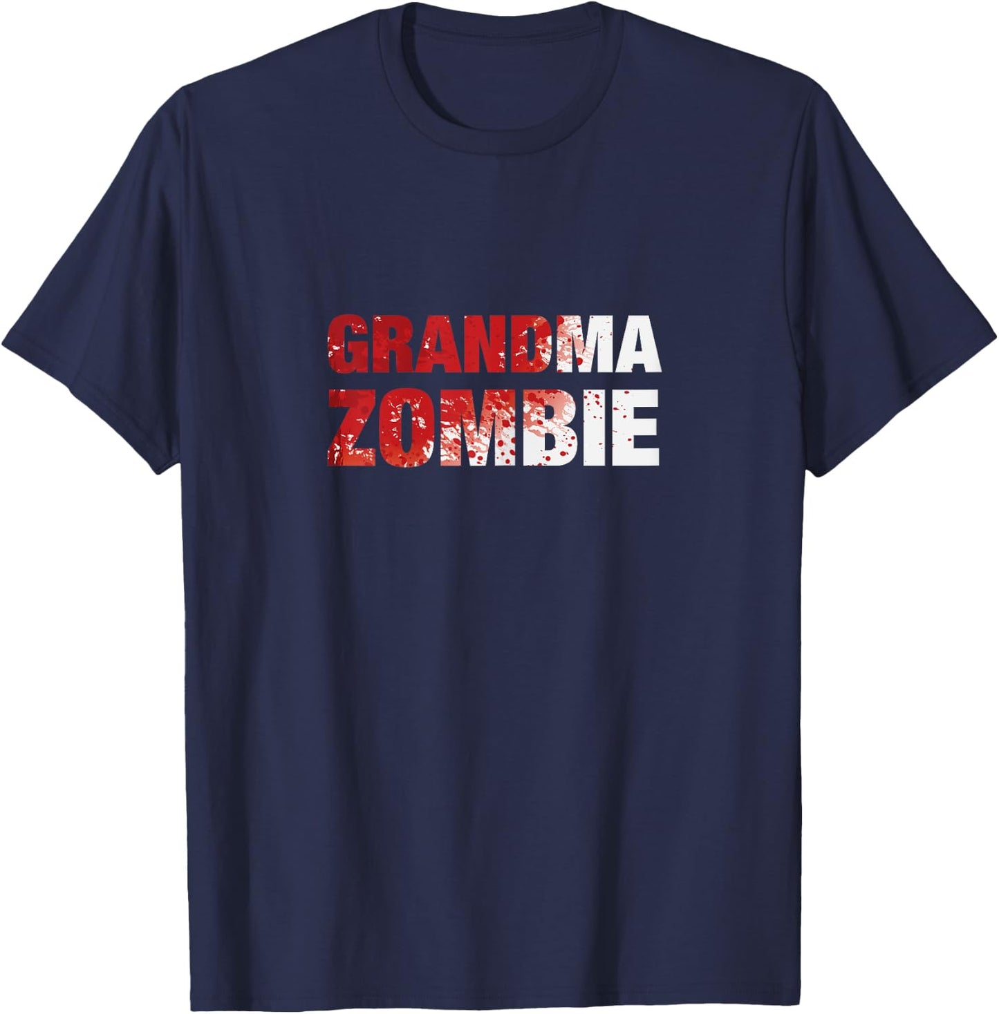Grandma Zombie - Granny Halloween Costume T-Shirt - T-Shirt | Navy
