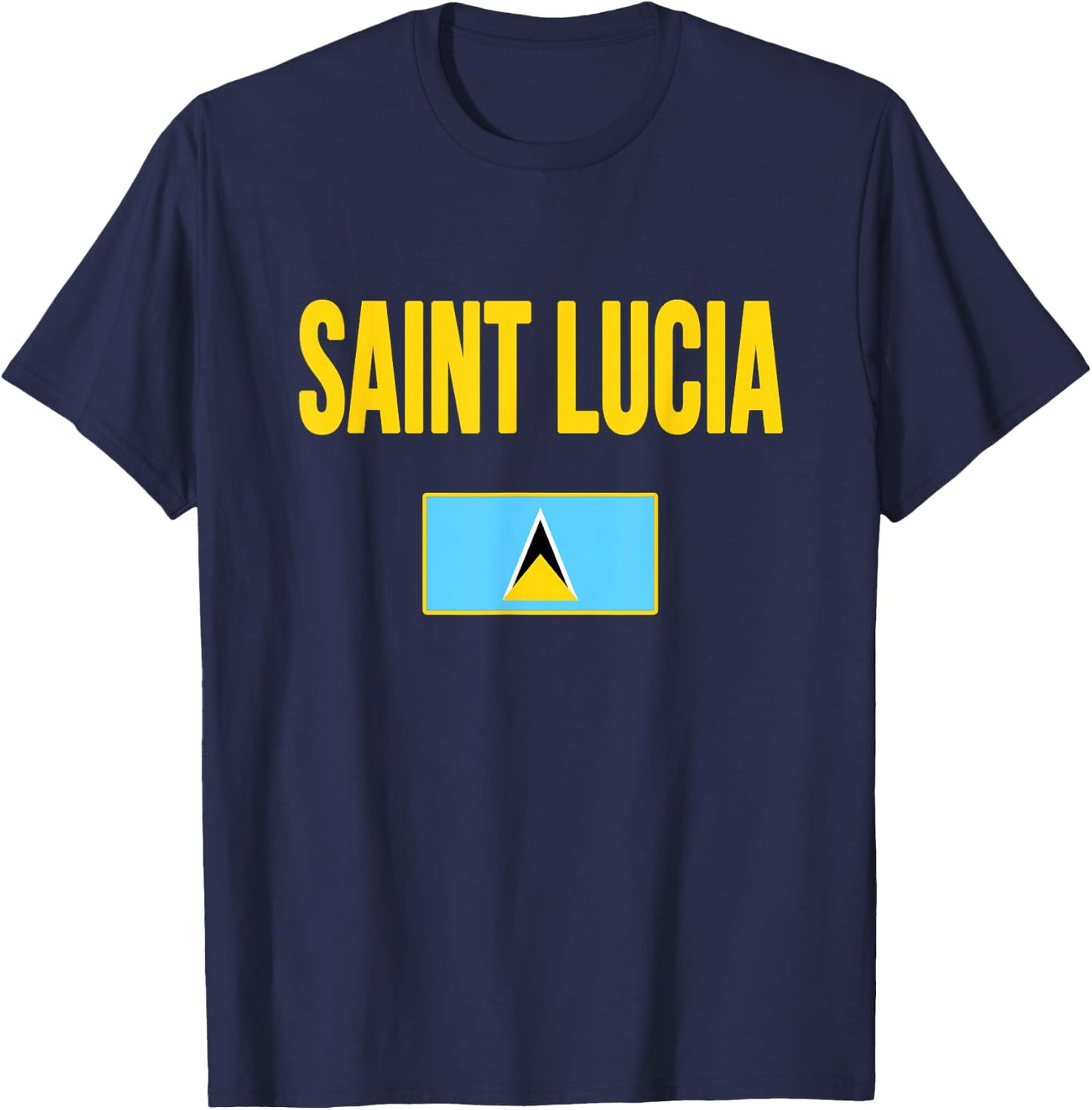 Saint Lucia Lucian Flag St Lucia T-Shirt - T-Shirt | Navy