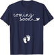 Pregnancy Announcement for Pregnant Mom to Announce Pregnant T-Shirt - T-Shirt | Navy