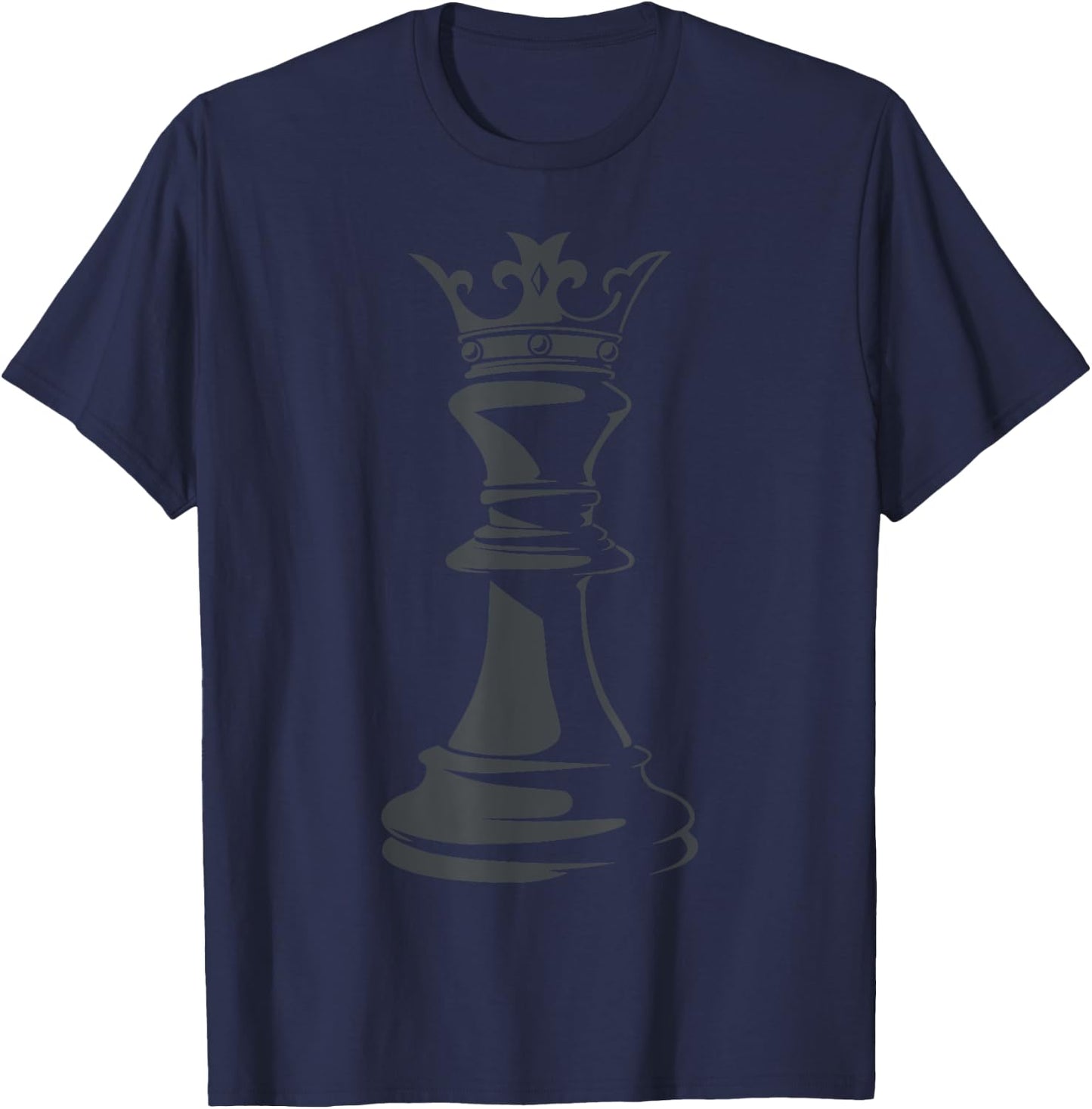 Black Queen Chess Piece Costume Chess Lover Chess Club Retro T-Shirt - T-Shirt | Navy