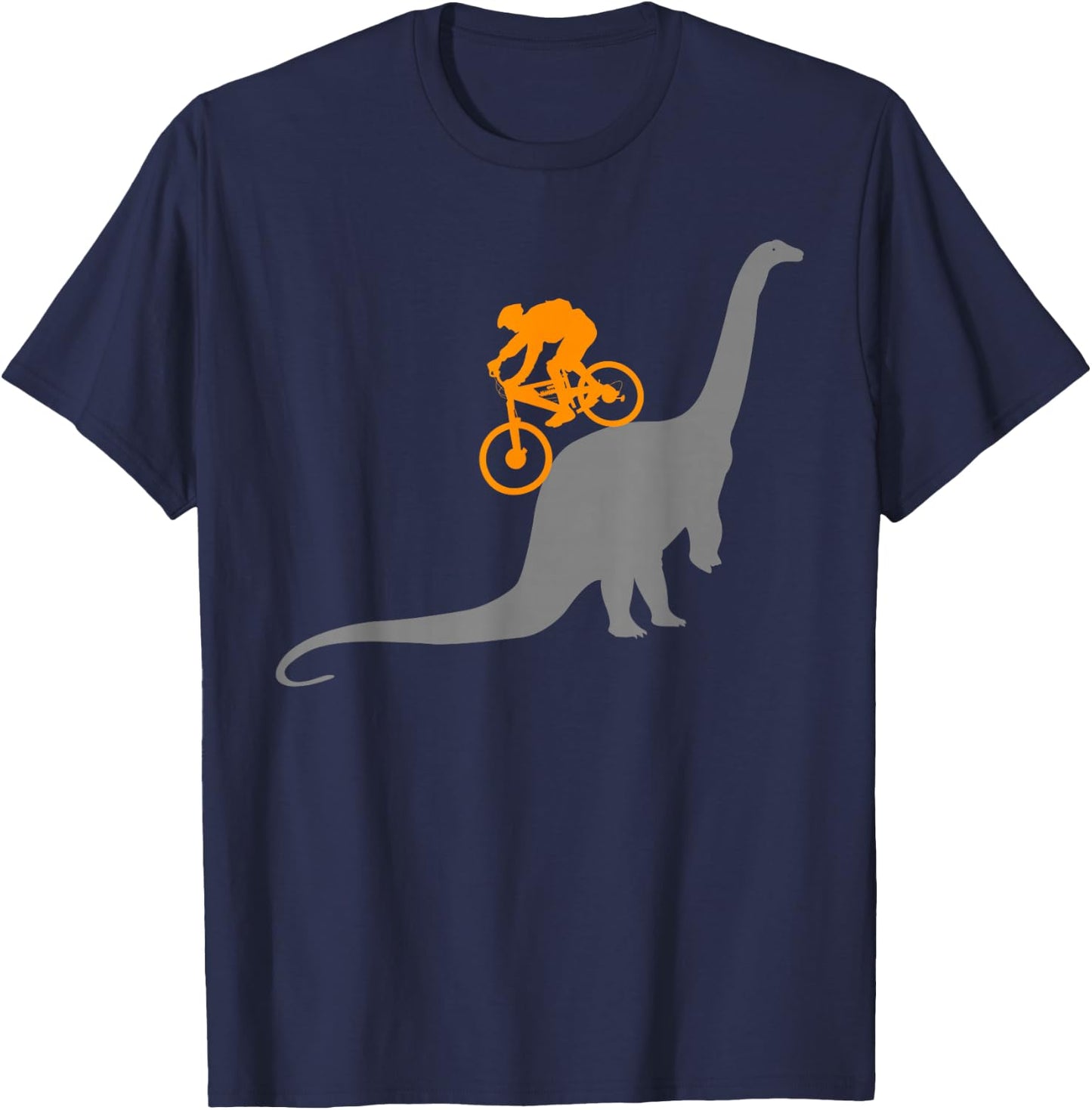MTB Mountain Bike Bicycle Sports Gifts Shirts Dinosaur Dino Bike Mountain Bicycle Sport Shirt , -Adults, -Kids, Black, Short Sleeve, Classic Fit, Small T-Shirt - T-Shirt | Navy