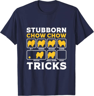 Funny Chow Chow Dog Tricks Dogs Lover Women Men Christmas T-Shirt - T-Shirt | Navy