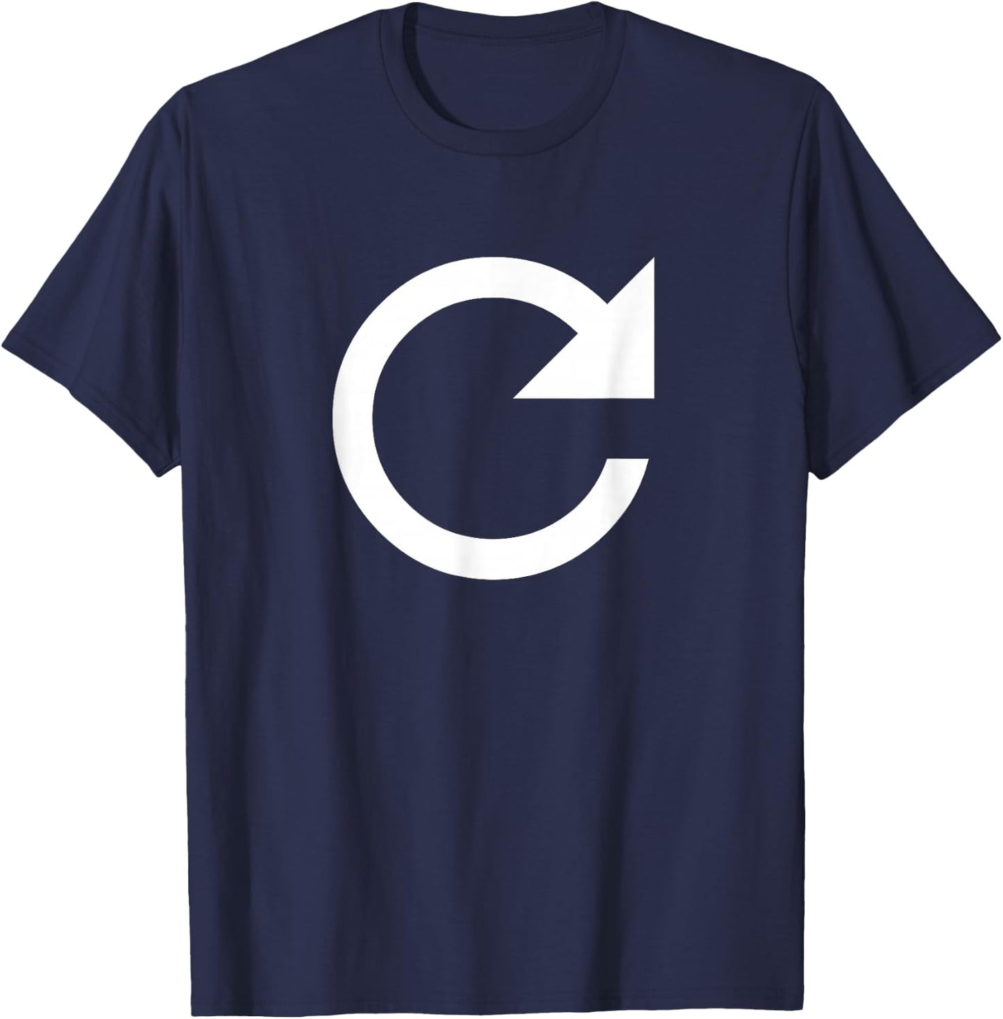 Refresh Icon Reload Page T-Shirt - T-Shirt | Navy