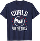 Curls For The Girls Funny Bodybuilding Weightlifting T-Shirt - T-Shirt | Navy