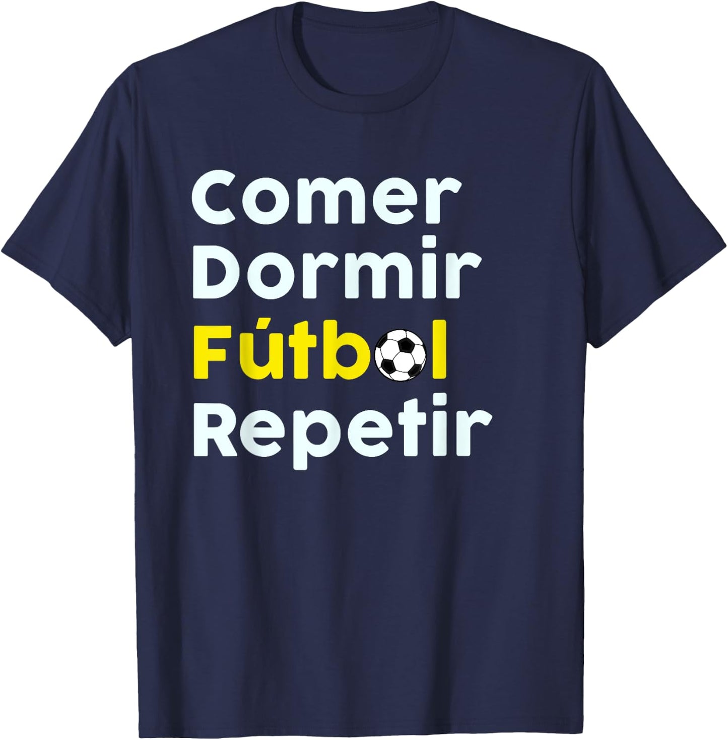 Camisa de Futbol | Soccer Shirt in Spanish T-Shirt - T-Shirt | Navy