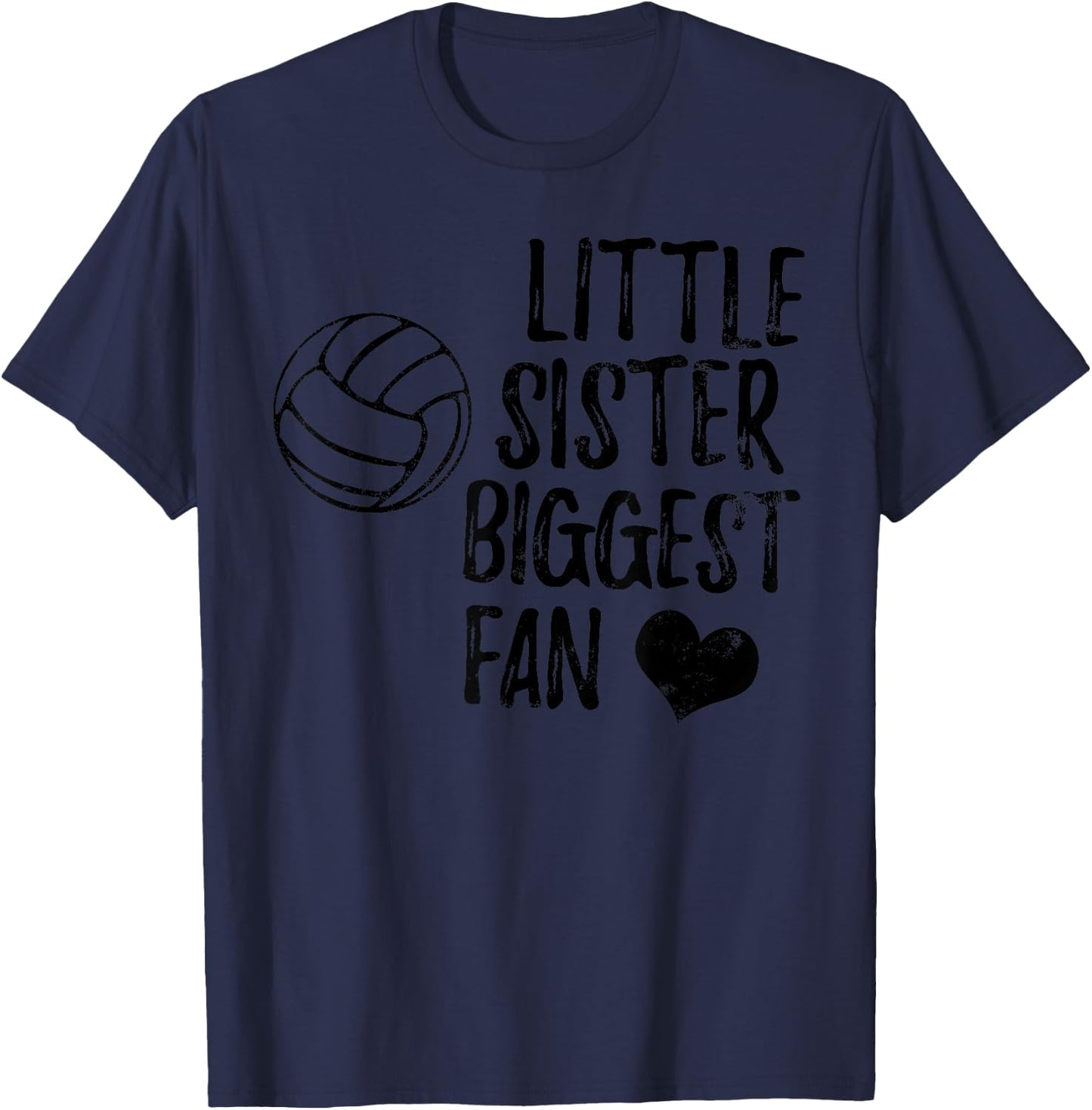 Volleyball Sister Shirt Team Vintage Gift Girls Boys T-Shirt - T-Shirt | Navy