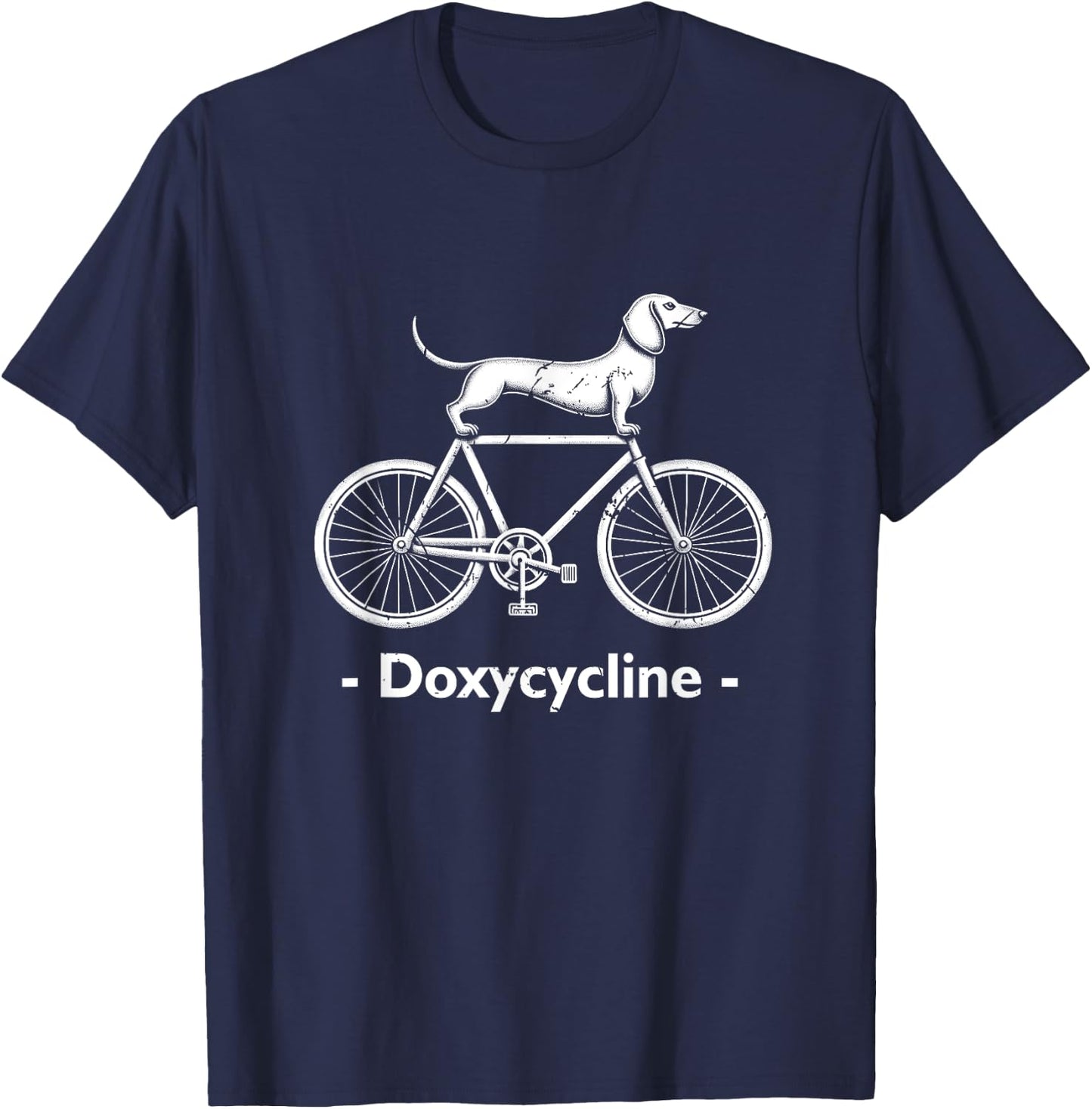 Doxycycline Pharmacy Pun Funny Veterinary Pharmacists Animal T-Shirt - T-Shirt | Navy