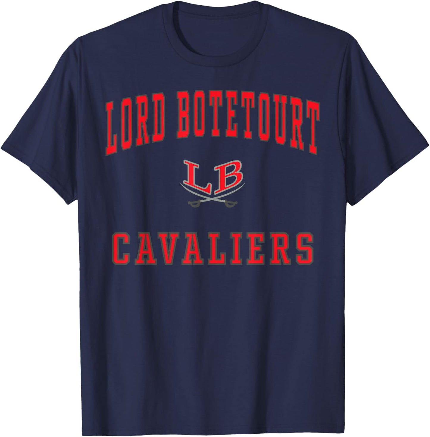 Lord Botetourt High School Cavaliers C1 T-Shirt - T-Shirt | Navy