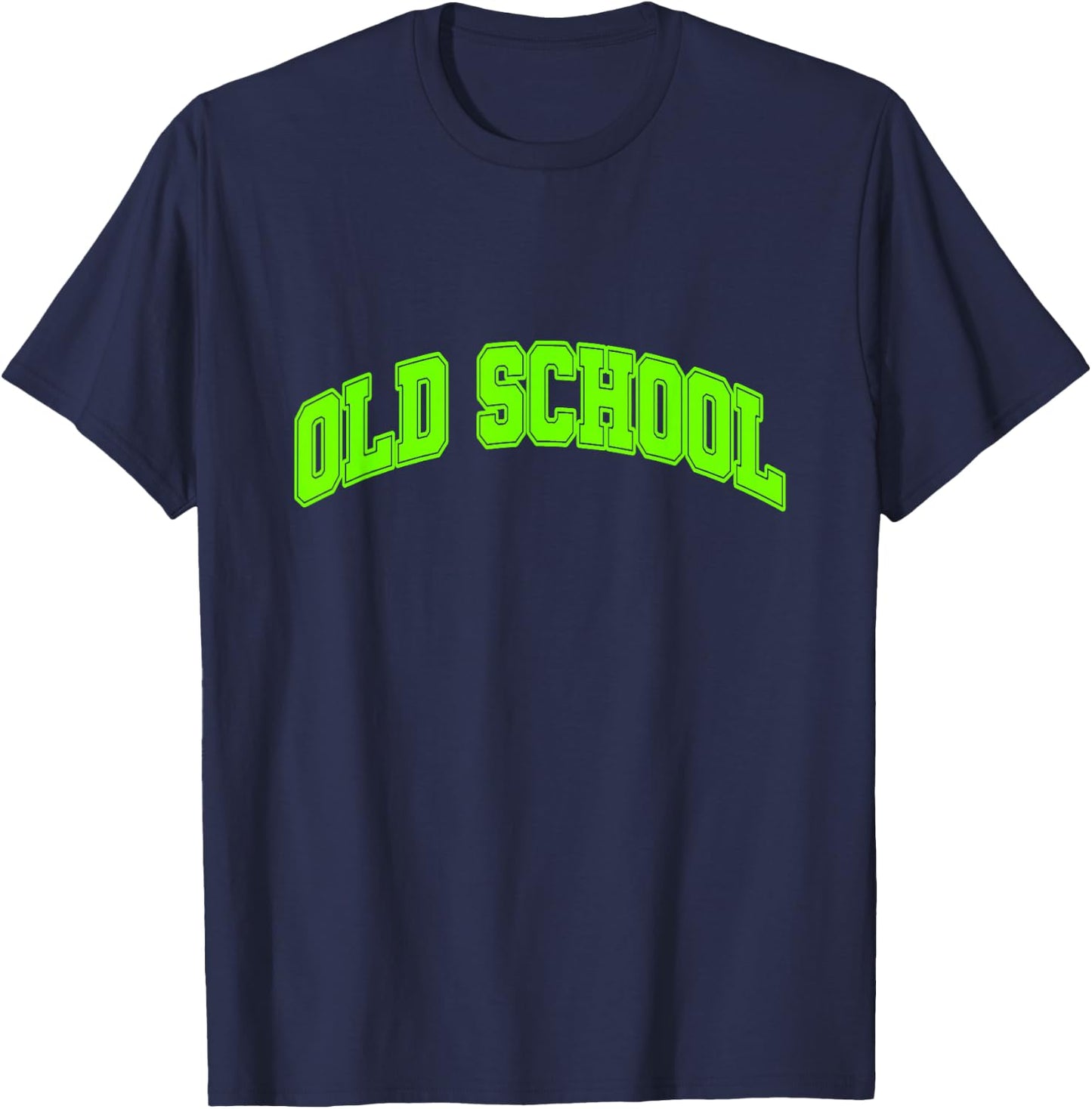 Green Graphic Old School Green Graphic T-Shirt - T-Shirt | Navy