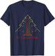 Electrical Engineer Nerd Shirt, Circuit Christmas T-Shirt - T-Shirt | Navy