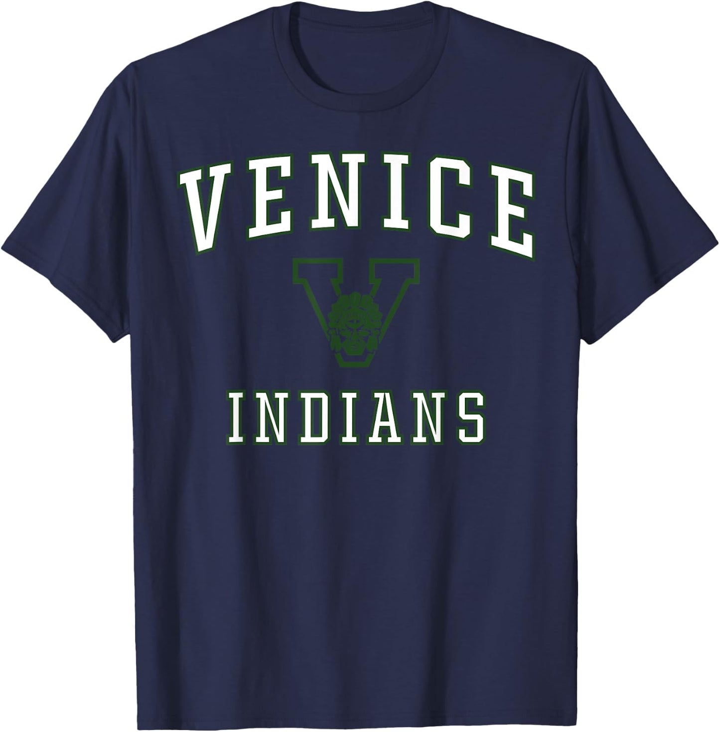 Venice High School Indians C1 T-Shirt - T-Shirt | Navy