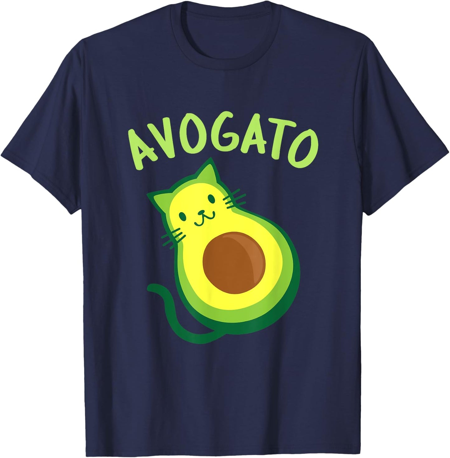 Avogato Cat Avocado - Funny Cinco de Mayo T-Shirt - T-Shirt | Navy