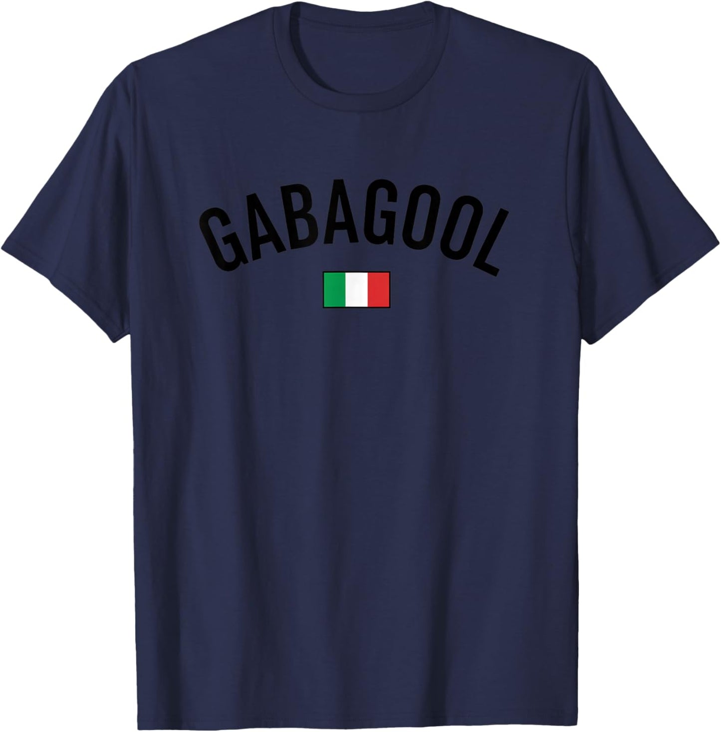 Gabagool Italian Flag Funny Mafia Style T-Shirt - T-Shirt | Navy
