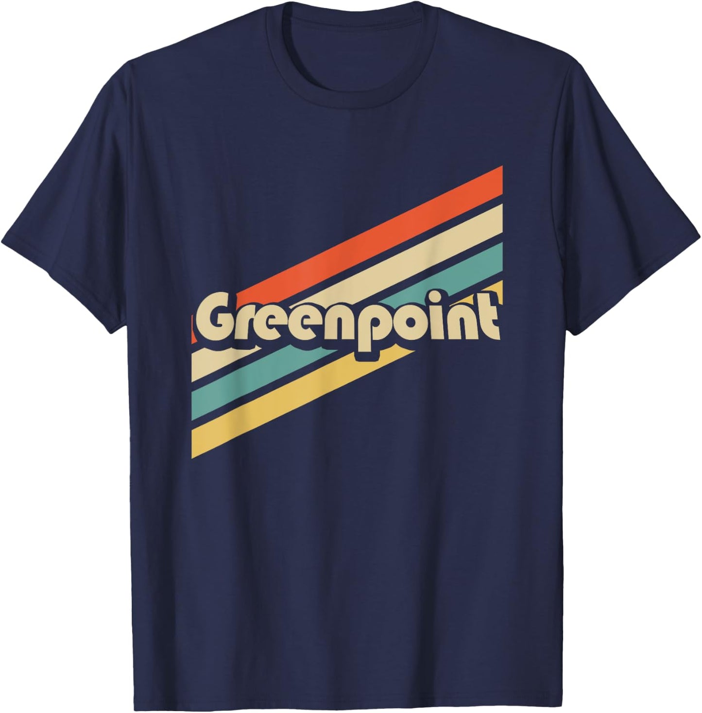 Vintage 80s Greenpoint Brooklyn T-Shirt - T-Shirt | Navy