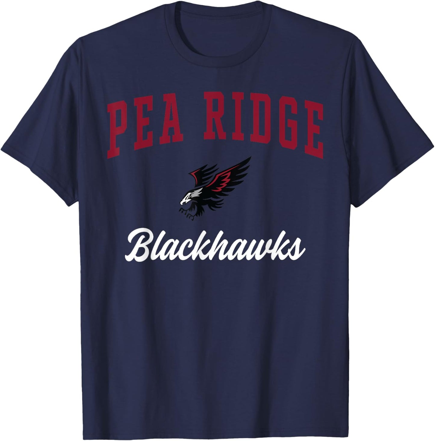 Pea Ridge High School Blackhawks C3 T-Shirt - T-Shirt | Navy
