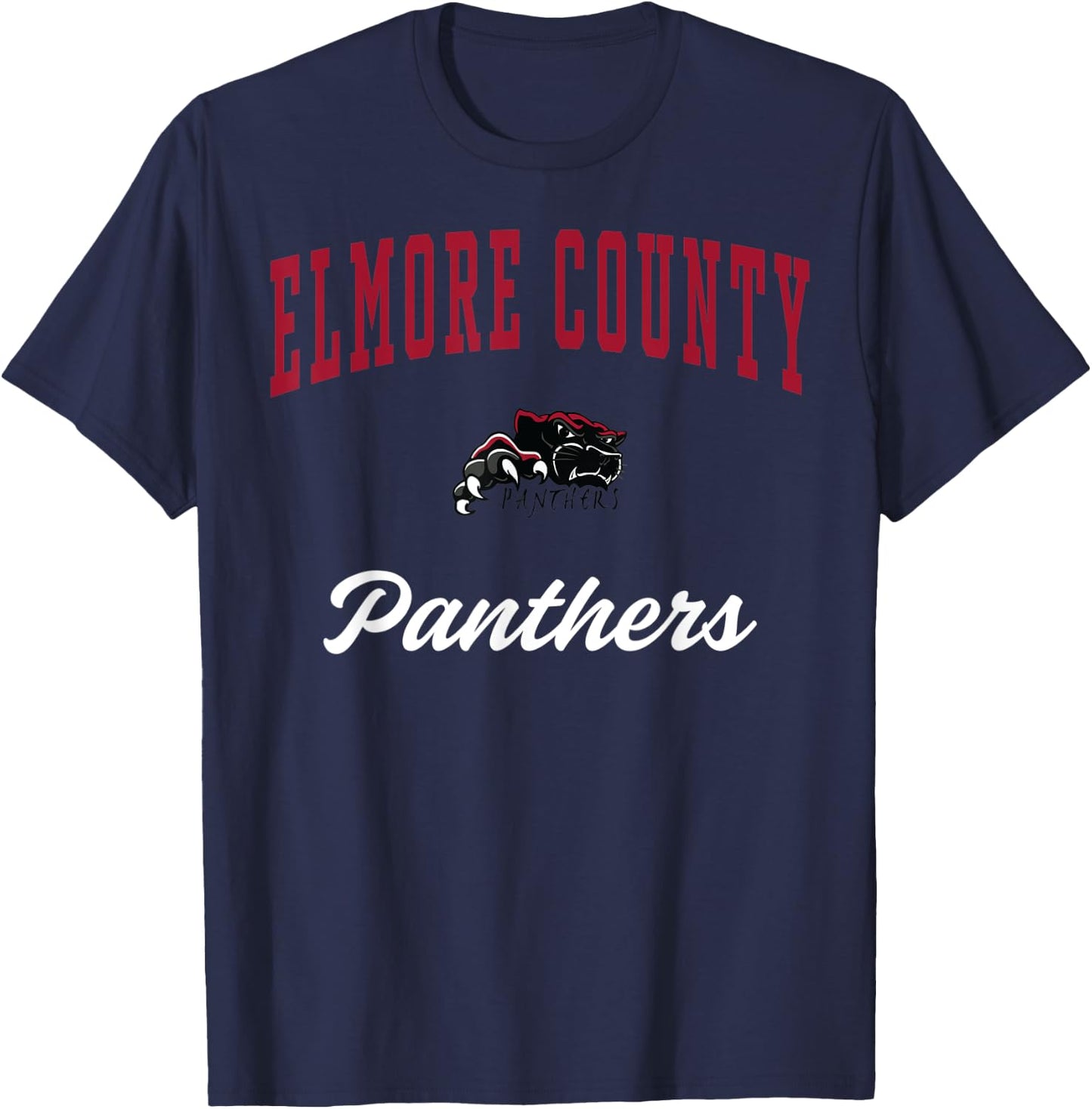 Elmore County High School Panthers C3 T-Shirt - T-Shirt | Navy