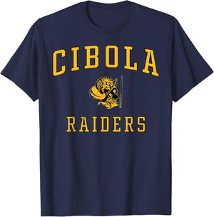 Cibola High School Raiders C1 T-Shirt - T-Shirt | Navy