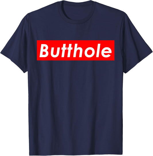 Butthole Meme T-Shirt - T-Shirt | Navy