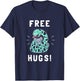 Free Hugs - Funny Python Snake Anaconda Joke T-Shirt - T-Shirt | Navy