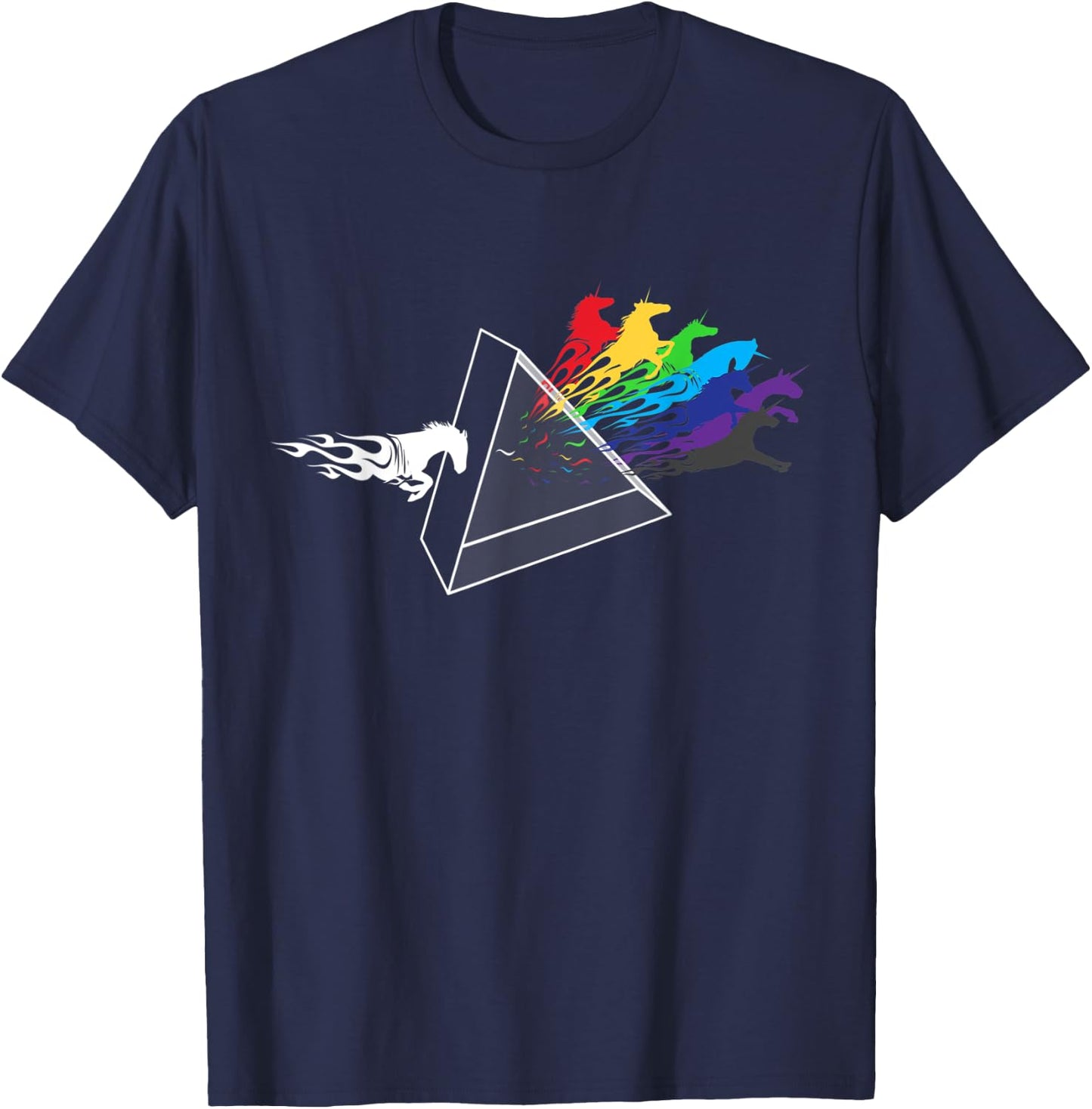 Horse Lover Prism Horseshow Rodeo T-Shirt - T-Shirt | Navy