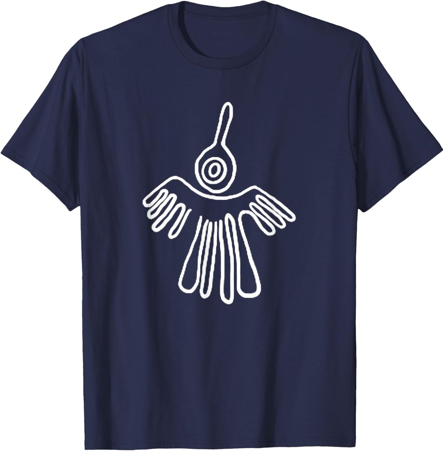 Nasca Lines Bird Peru Archaeologist Souvenir Nazca Lines T-Shirt - T-Shirt | Navy