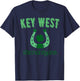 Key West Shenanigans, St Patrick's Day Horseshoe Clover T-Shirt - T-Shirt | Navy