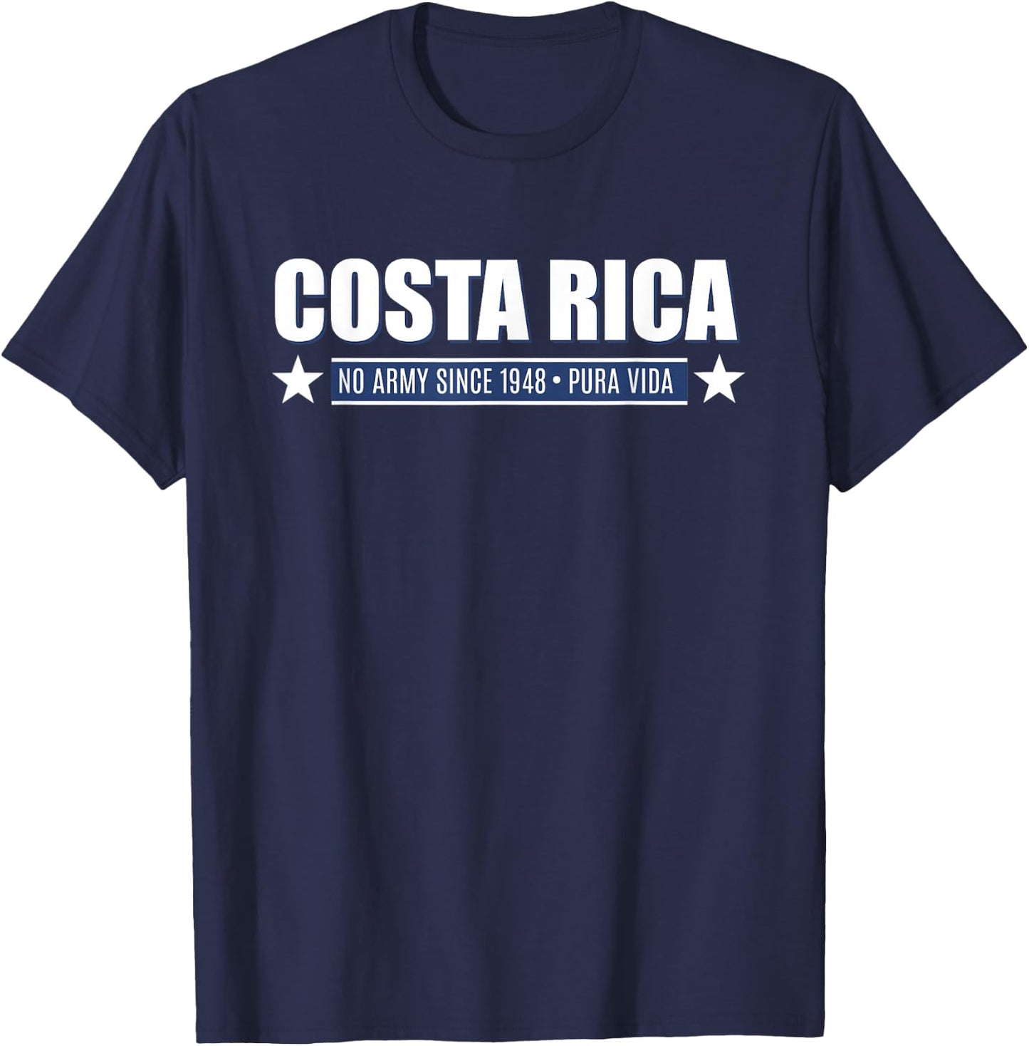 Costa Rica No Army Since 1948 T-Shirt - T-Shirt | Navy