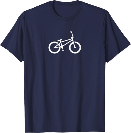 BMX Bike Shirt Freestyle Flatland Dirt Jump Bicycle T Shirt T-Shirt - T-Shirt | Navy