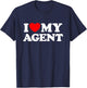 Agent Love Funny Cute Actor Literary Personal AI Agentic Fan T-Shirt - T-Shirt | Navy