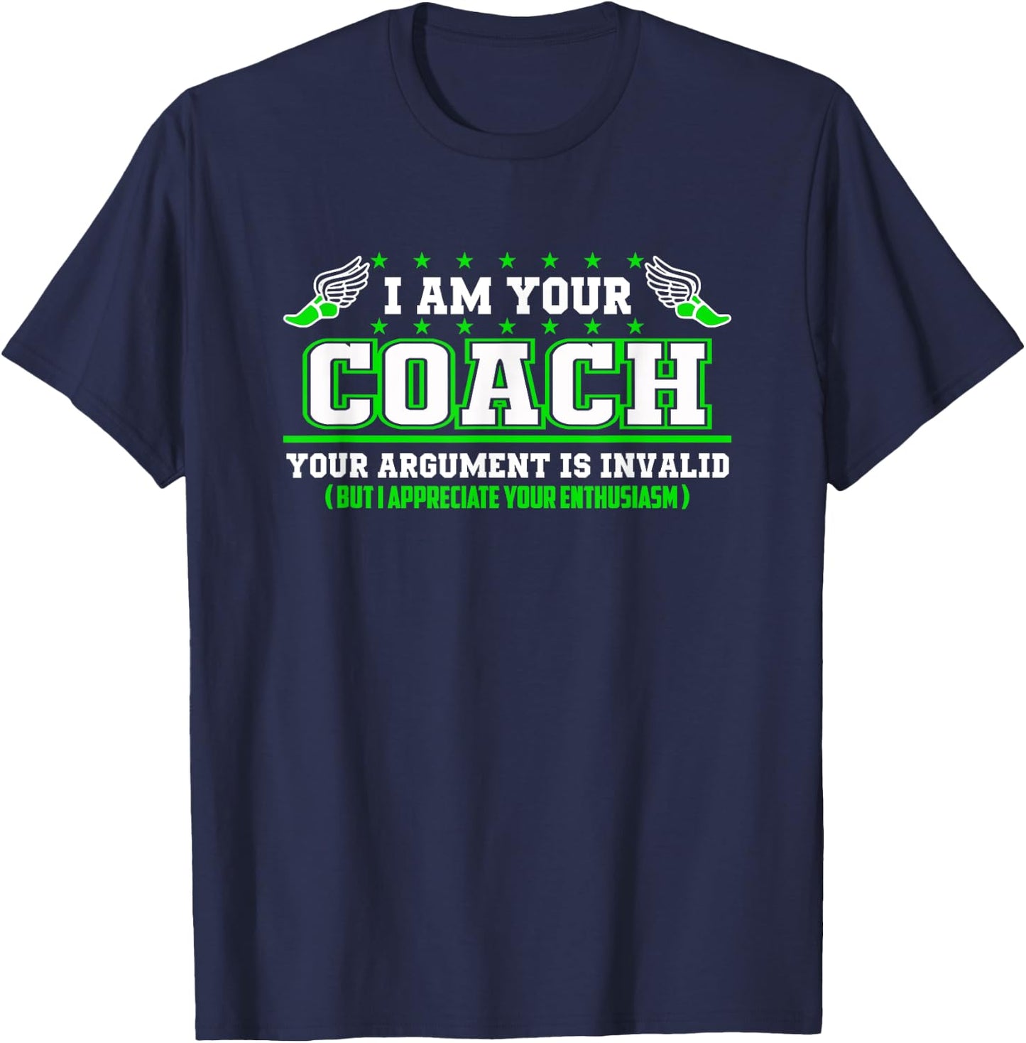 Funny Track and Field Coach Shirt | Coaching Staff T-Shirt - T-Shirt | Navy