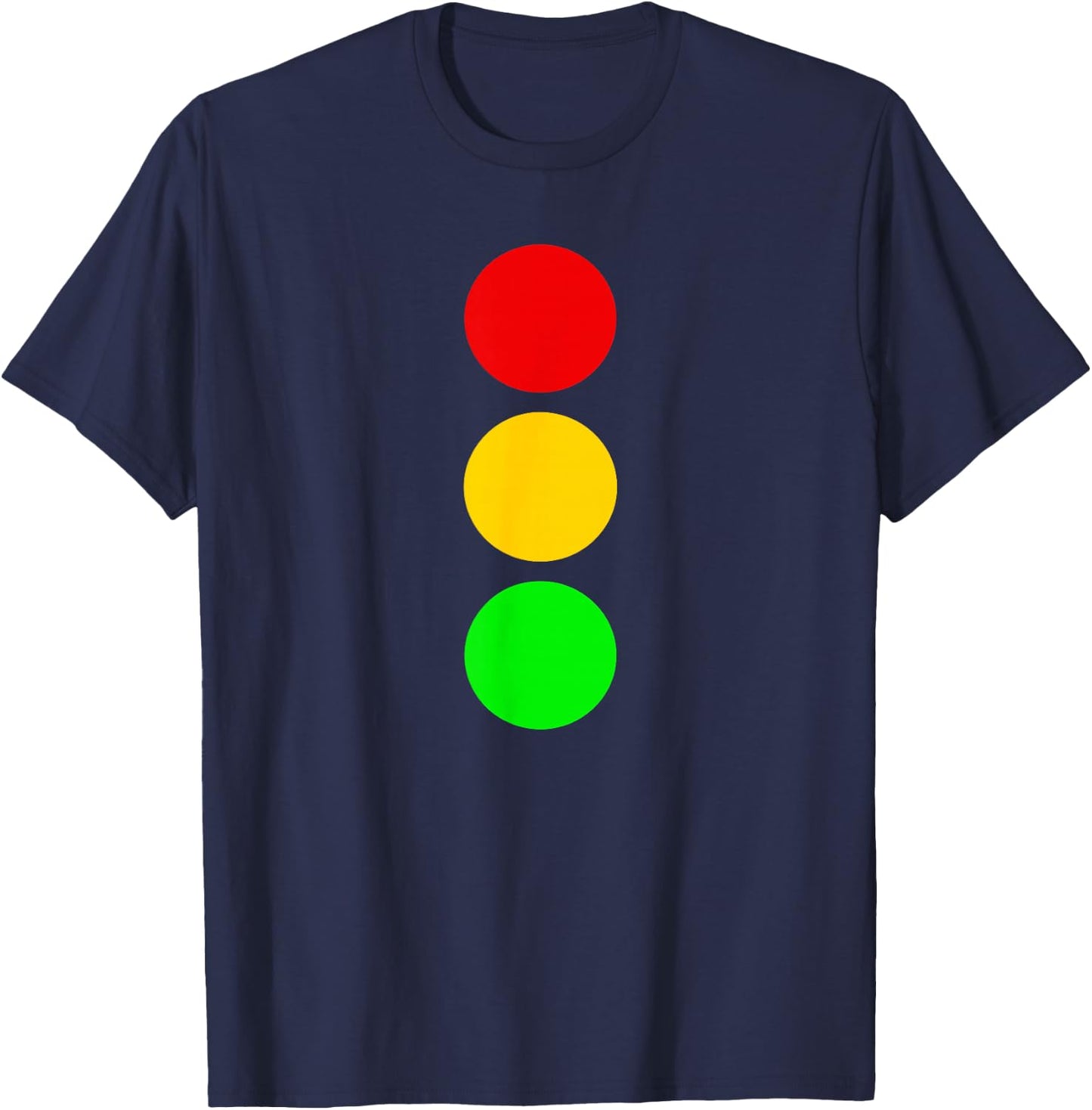 Traffic Signal Stop-Caution-Go Stop Light Colors T-Shirt - T-Shirt | Navy
