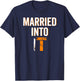 Married Into It Tennessee Sports Fan Wife Dont Blame Me Gift T-Shirt - T-Shirt | Navy