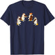 Playing Cats String Quartet Funny Musician Orchestra Fun Men Women Kids T-Shirt - T-Shirt | Navy