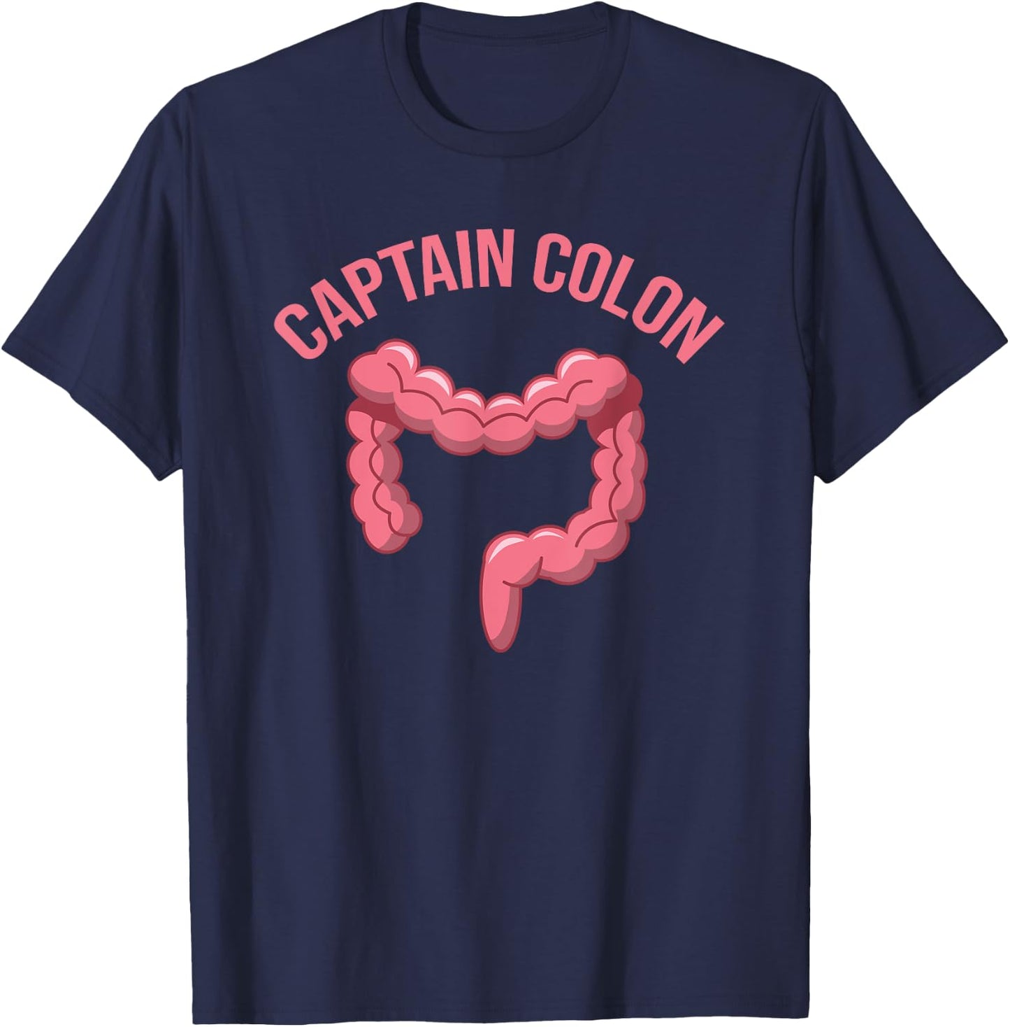 Captain Colon Funny Diverticulitis Awareness Gift T-Shirt - T-Shirt | Navy